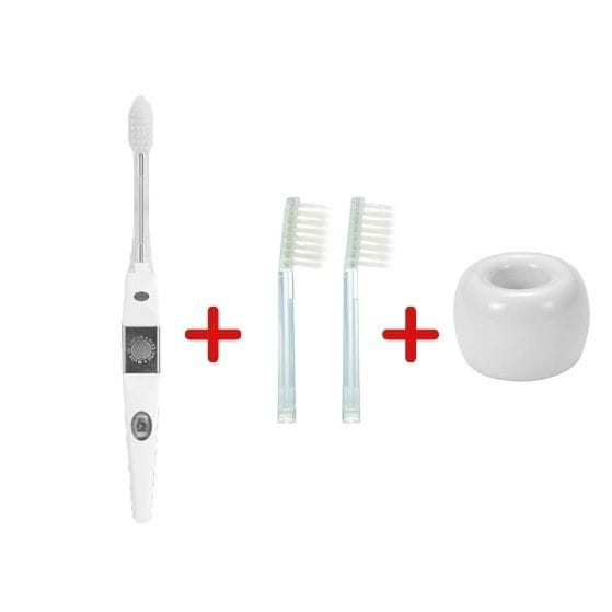 Japonska zobna ščetka KISS YOU s polariteto + glava + keramično stojalo